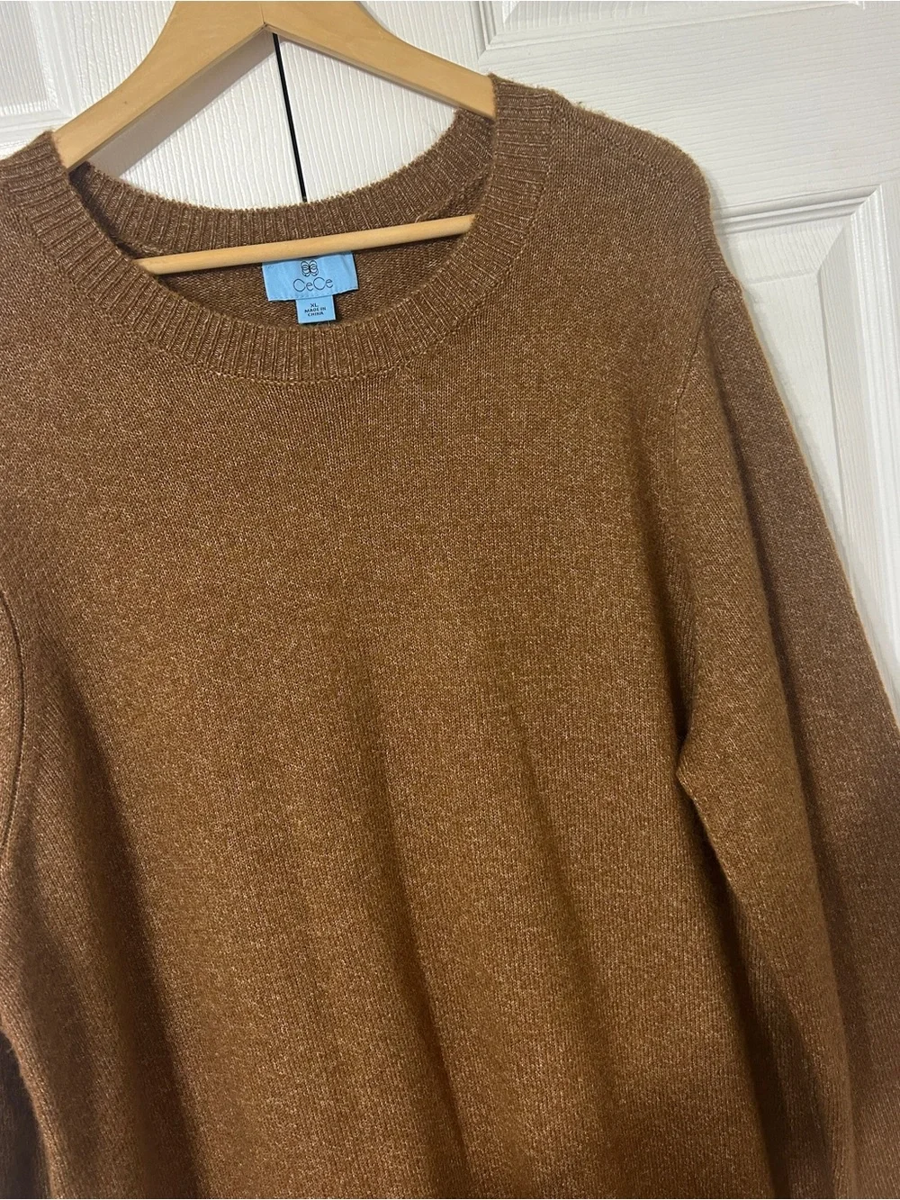 CeCe Women’s Sweater Dress Toasted Brown Pullover NWT Size XL - Picture 2 of 7